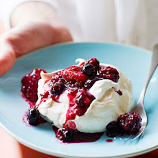 Pavlovas with Summer Berry Sauce