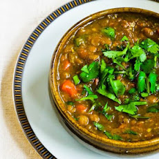 Curried Lentil Soup with Cilantro