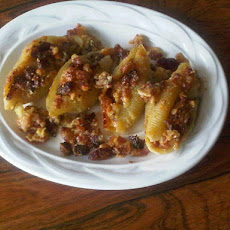 Pears, Fennel and Cream Sauce in Pasta Shells