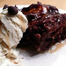 Chocolate Bread Pudding with Walnuts and Chocolate Chips
