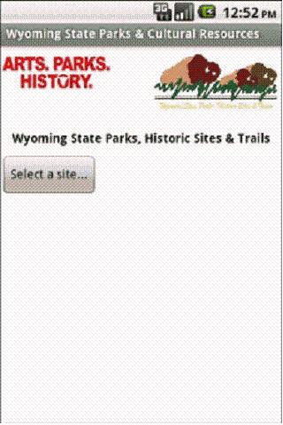 Wyoming State Parks Tablet