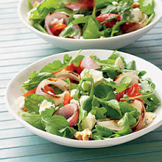Roasted Peppers, Grilled Onions, and Feta Cheese Salad
