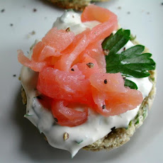 Mini Herbed Scones With Smoked Salmon
