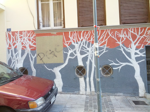 Trees Growing on the Wall