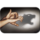 Hand-shadow mobile app icon