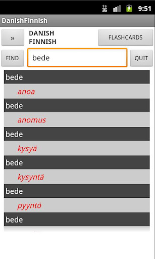 Finnish Danish Dictionary