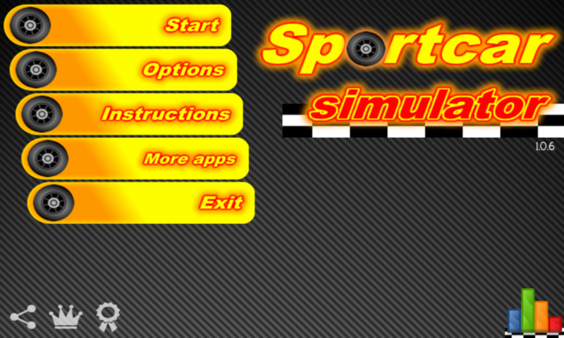 Android application Sport Car Simulator (full) screenshort