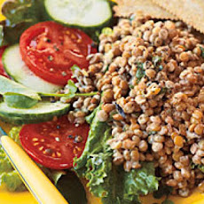 Spicy Lentil Salad with Yogurt and Cilantro
