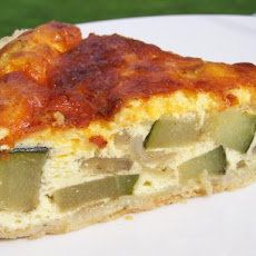 Zucchini, Jalapeno, Cheddar Crustless Quiche