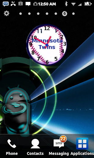 Minnesota Twins Clock Widget