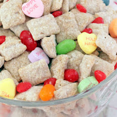 Cinnamon White Chocolate Valentine’s Day Puppy Chow
