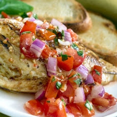 Marinated Chicken Bruschetta