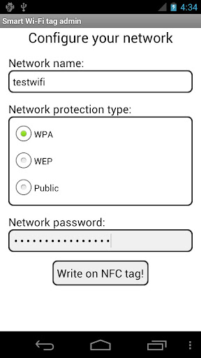 Smart Wi-Fi tag admin