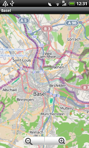Basel Street Map