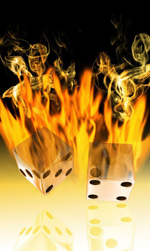 Burning Dice theme 480x800