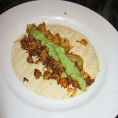 Potato-Chorizo Tacos With Simple Avocado Salsa