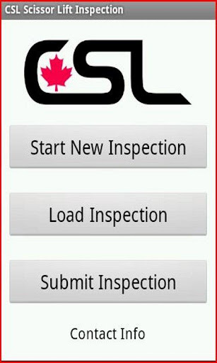 CSL ScissorLift Inspection App