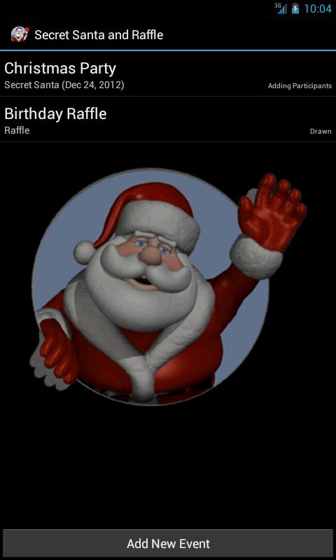 Android application Secret Santa and Raffle screenshort