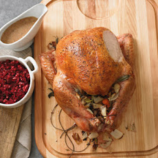 Juniper-Brined Roast Turkey with Chanterelle Mushroom Gravy