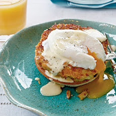 Horseradish Crab Cake Benedict with Simple Hollandaise