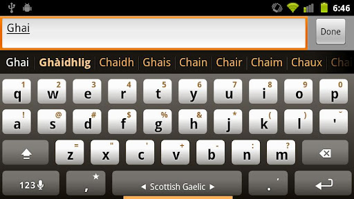 Scottish Keyboard Plugin