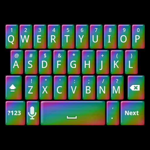 Rainbow Jelly Keyboard Skin LOGO-APP點子