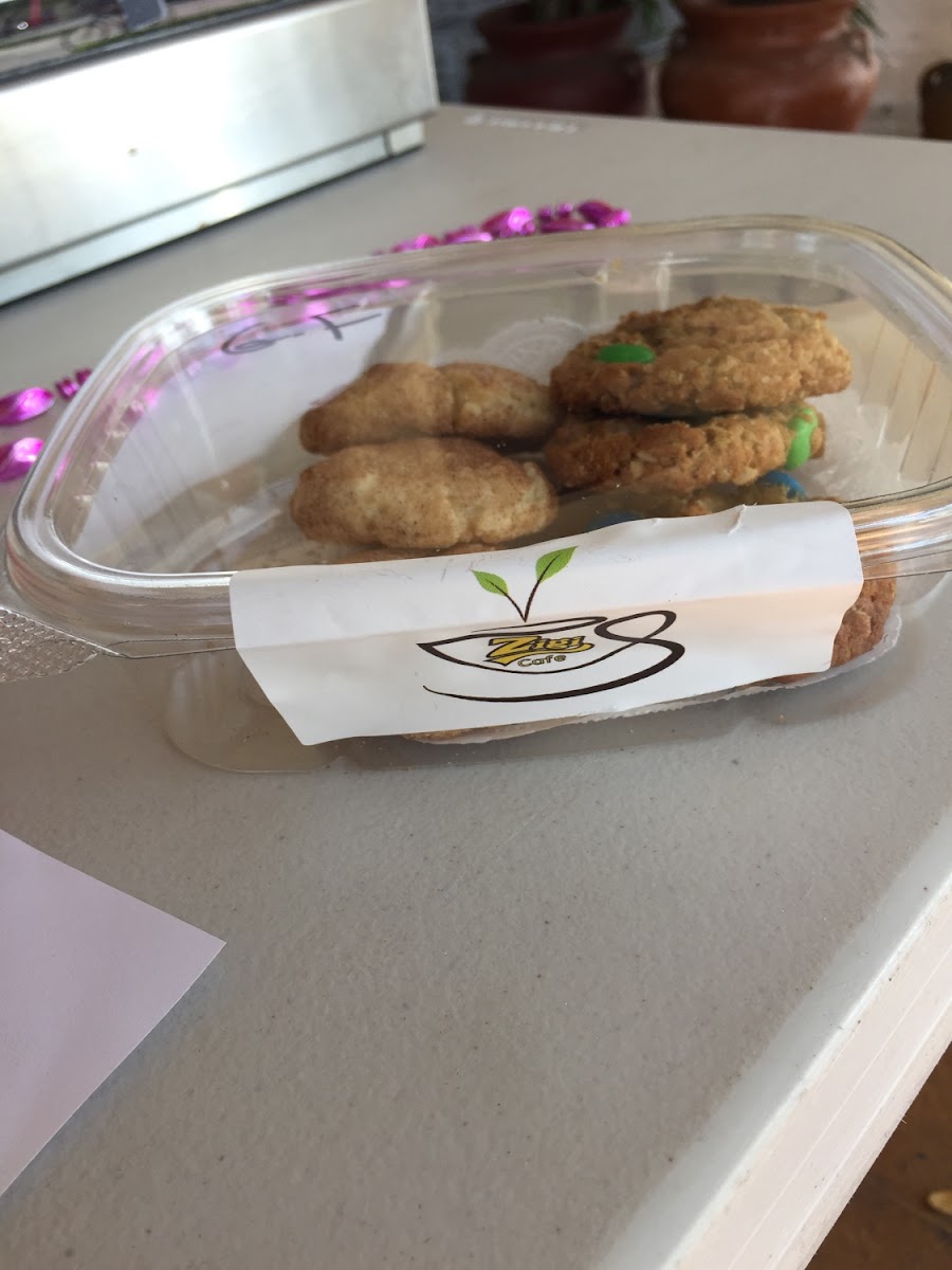 Gluten free monster cookies and Snicole doodle cookies