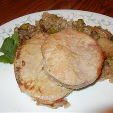 Slow Cooker Pork Chops and Rice