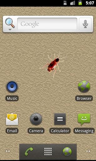 Hiding Bug Live Wallpaper