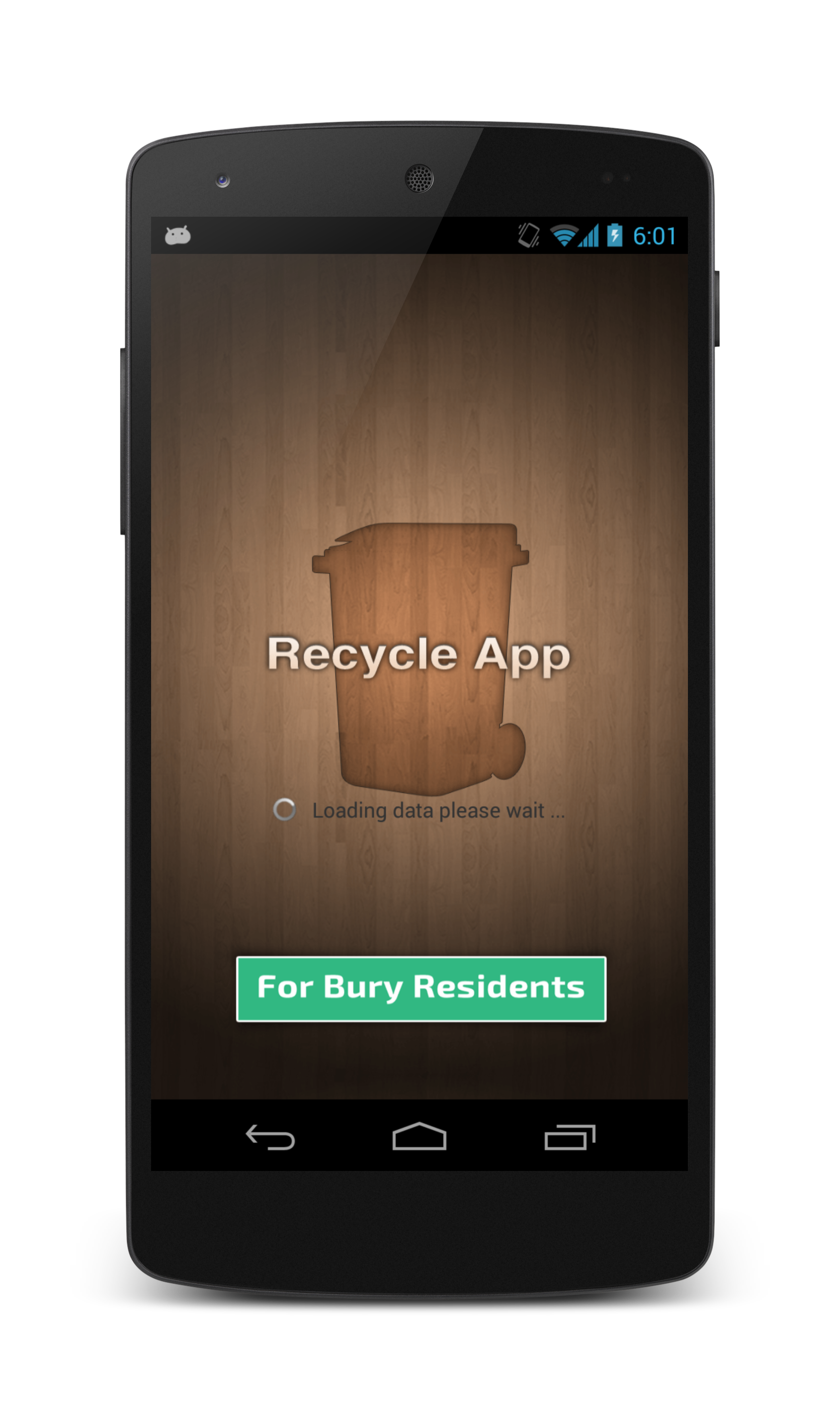 Android application WhatBin Bury screenshort