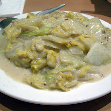 Mediterranean Vegetables in a Creamy White Wine Sauce