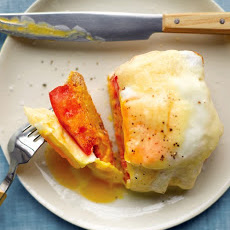 Open-Faced Egg and Tomato Sandwich
