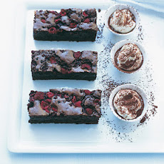 Raspberry-Spiked Chocolate Brownies