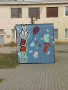Граффити Кролик