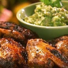 Lime Marinated Chicken Wings with Avocado Dip