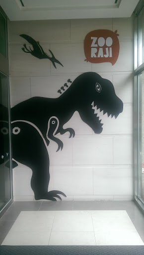 Zooraji Dino Silhouette on Wall