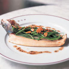 Trout with Haricots Verts and Almonds
