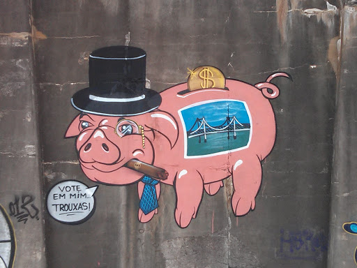 Grafiti Porco Capitalista