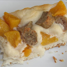 Sausage and Peach Breakfast Casserole