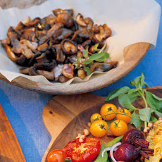 Coal-Roasted Mushrooms with Mint