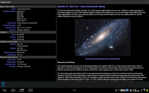 SkySafari 4: Astronomy & Space Screenshot