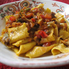 Pappardelle Bolognese Con Verdure