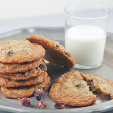 Candied Rose Petal and Chocolate Cookies