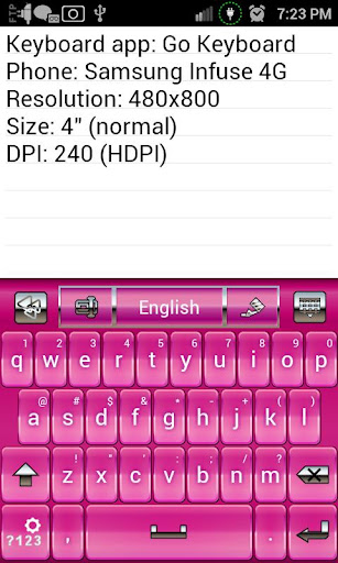 Simply Pink Keys Keyboard Skin
