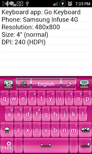 【免費個人化App】Simply Pink Keys Keyboard Skin-APP點子