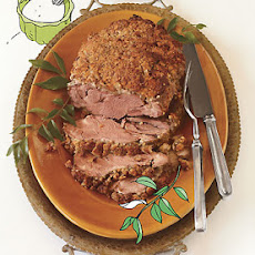 Delhi-Style Yogurt-Marinated Lamb with Nut Crust