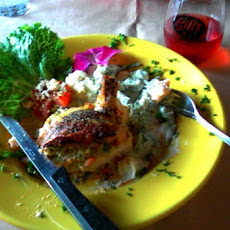 Chicken Breasts Stuffed with Fontina, Artichokes, and Sun-Dried Tomatoes