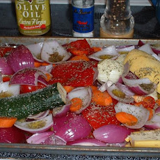 Angel Hair With Oven Roasted Vegetables