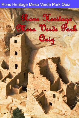 Rons Mesa Verde Park Quiz