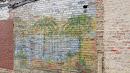 Palm Tree Abstract Mural